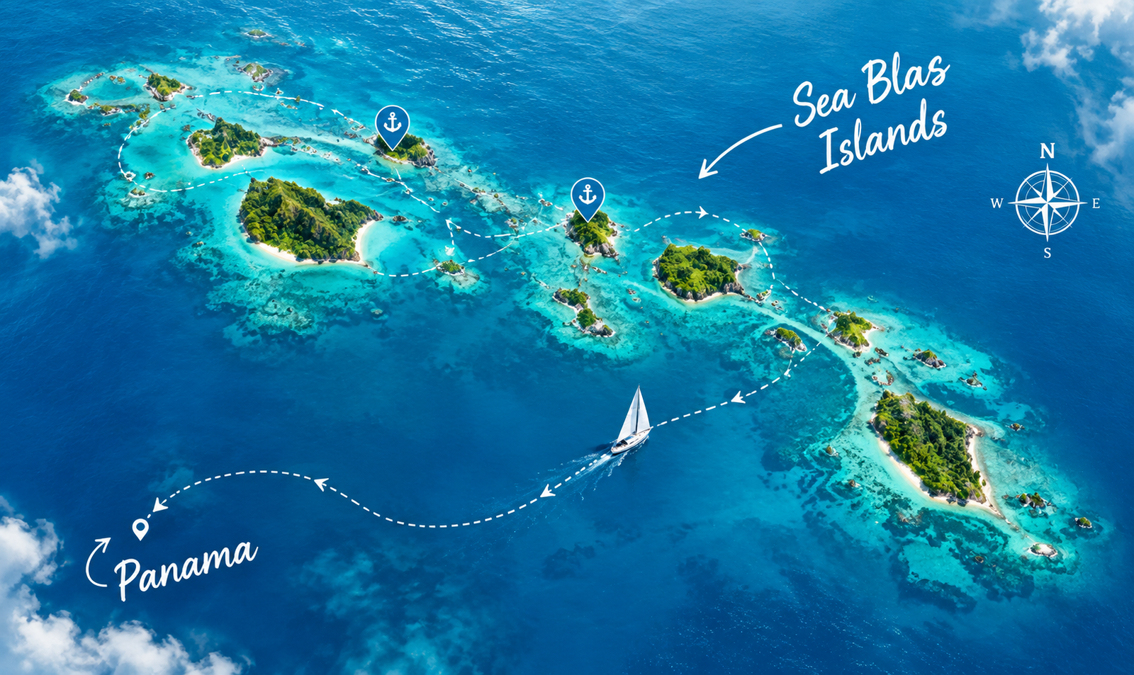 Islas de San Blas sailing